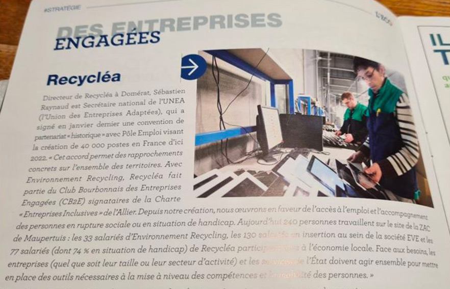On parle de RECYCLEA dans les médias !